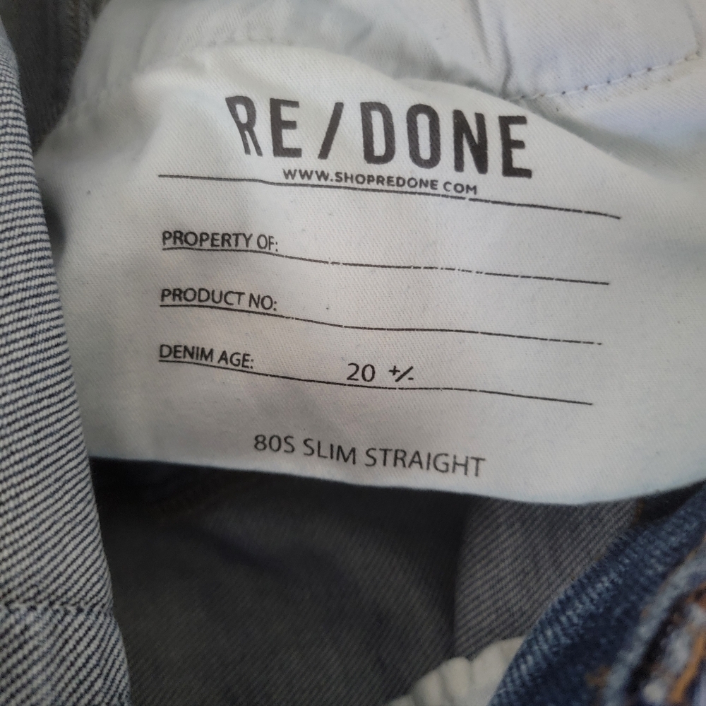 Re/Done 80s Slim Straight Jeans - Picture 4 of 5